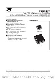 PSD834F2V datasheet pdf SGS Thomson Microelectronics