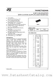 74VHCT16244TTR datasheet pdf SGS Thomson Microelectronics