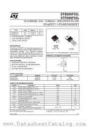 STP85NF55L datasheet pdf SGS Thomson Microelectronics