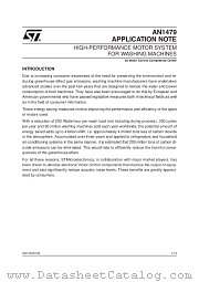 AN1479 datasheet pdf SGS Thomson Microelectronics