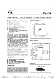 TSA1204IF datasheet pdf SGS Thomson Microelectronics