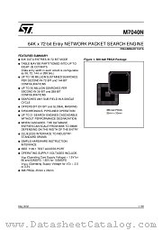 M7040N datasheet pdf SGS Thomson Microelectronics