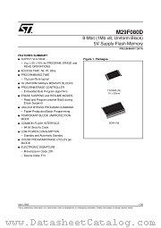 M29F080D datasheet pdf SGS Thomson Microelectronics