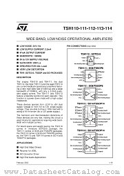 TSH111ID datasheet pdf SGS Thomson Microelectronics