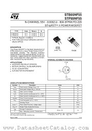 STP85NF55 datasheet pdf SGS Thomson Microelectronics