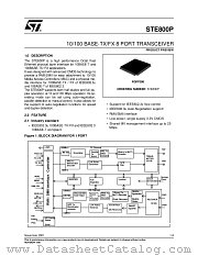 STE800P datasheet pdf SGS Thomson Microelectronics