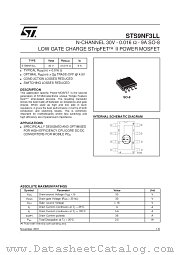 STS9NF3LL datasheet pdf SGS Thomson Microelectronics