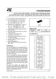 74VCXR162245TTR datasheet pdf SGS Thomson Microelectronics