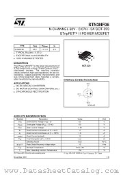 STN3NF06 datasheet pdf SGS Thomson Microelectronics