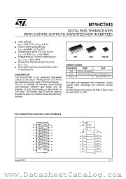 M74HCT643TTR datasheet pdf SGS Thomson Microelectronics