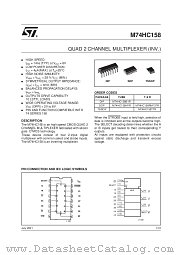 M74HC158TTR datasheet pdf SGS Thomson Microelectronics