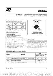 DMV1500L datasheet pdf SGS Thomson Microelectronics