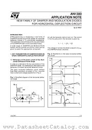 AN1380 datasheet pdf SGS Thomson Microelectronics