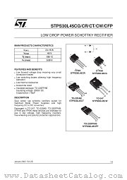 STPS30L45CT datasheet pdf SGS Thomson Microelectronics