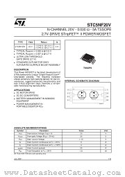 STC5NF20V datasheet pdf SGS Thomson Microelectronics
