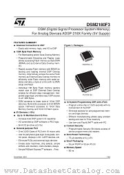 DSM2180F3 datasheet pdf SGS Thomson Microelectronics