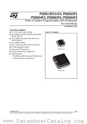PSD833F2V datasheet pdf SGS Thomson Microelectronics