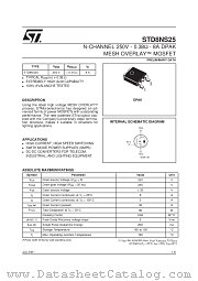 STD8NS25 datasheet pdf SGS Thomson Microelectronics