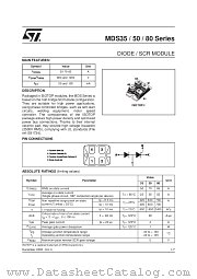 MDS50-800 datasheet pdf SGS Thomson Microelectronics