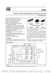 L6235PD datasheet pdf SGS Thomson Microelectronics