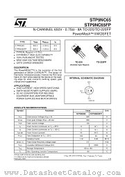 STP9NC65 datasheet pdf SGS Thomson Microelectronics