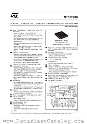 ST10F269 datasheet pdf SGS Thomson Microelectronics