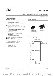 M58BF008 datasheet pdf SGS Thomson Microelectronics
