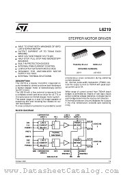 L6219DS datasheet pdf SGS Thomson Microelectronics