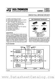 L6203 datasheet pdf SGS Thomson Microelectronics