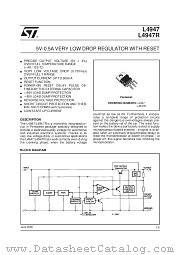 L4947R datasheet pdf SGS Thomson Microelectronics