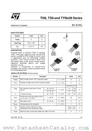 TN815-600B datasheet pdf SGS Thomson Microelectronics