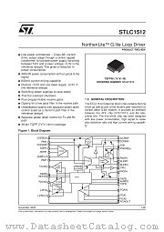 STLC1512 datasheet pdf SGS Thomson Microelectronics