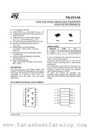 74LVC14AMTR datasheet pdf SGS Thomson Microelectronics