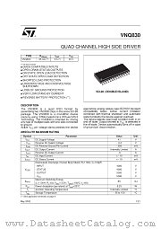 VNQ830 datasheet pdf SGS Thomson Microelectronics
