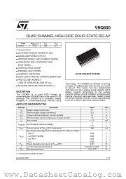 VNQ600 datasheet pdf SGS Thomson Microelectronics