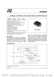 VN920SP datasheet pdf SGS Thomson Microelectronics