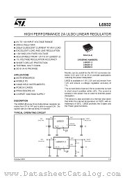 L6932D1.2 datasheet pdf SGS Thomson Microelectronics