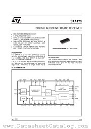 STA120D datasheet pdf SGS Thomson Microelectronics