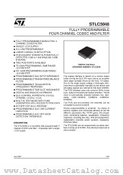 STLC5048 datasheet pdf SGS Thomson Microelectronics