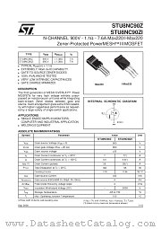 STU8NC90Z datasheet pdf SGS Thomson Microelectronics