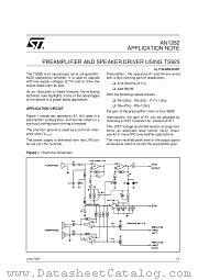 AN1282 datasheet pdf SGS Thomson Microelectronics