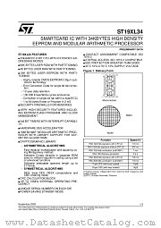 ST19XL34 datasheet pdf SGS Thomson Microelectronics