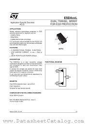ESDA5V3L datasheet pdf SGS Thomson Microelectronics
