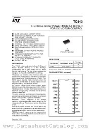 TD340ID datasheet pdf SGS Thomson Microelectronics