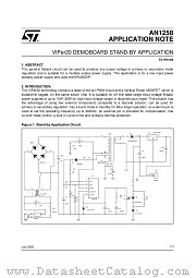 AN1258 datasheet pdf SGS Thomson Microelectronics