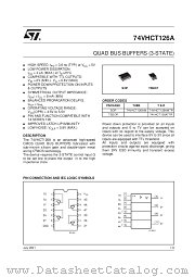 74VHCT126AMTR datasheet pdf SGS Thomson Microelectronics