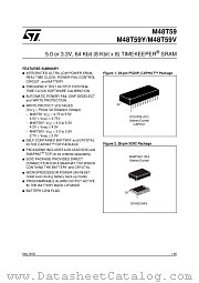 M48T59Y datasheet pdf SGS Thomson Microelectronics