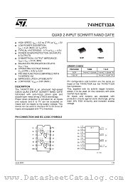 74VHCT132AM datasheet pdf SGS Thomson Microelectronics