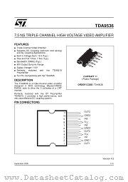 TDA9536 datasheet pdf SGS Thomson Microelectronics