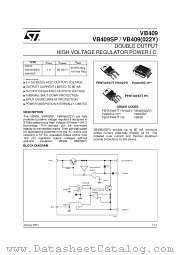 VB409 datasheet pdf SGS Thomson Microelectronics